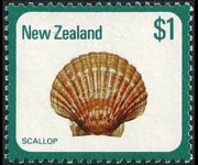 Nuova Zelanda 1978 - serie Conchiglie: 1 $
