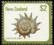 Nuova Zelanda 1978 - serie Conchiglie: 2 $