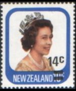 Nuova Zelanda 1977 - serie Regina Elisabetta II: 14 c su 10 c