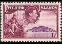 Pitcairn Islands 1940 - set King George VI and history of Bounty: 1 p