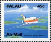 Palau 1989 - set Aircraft: 45 c