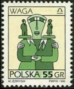 Polonia 1996 - serie Segni dello zodiaco: 55 gr