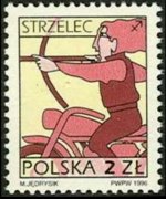 Polonia 1996 - serie Segni dello zodiaco: 2 zl