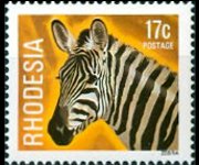 Rhodesia 1978 - serie Pietre preziose, animali e cascate: 17 c