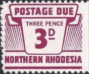 Rhodesia del nord 1963 - serie Cifra: 3 p