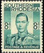 Southern Rhodesia 1937 - set King George VI: 8 p