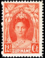 Suriname 1927 - set Queen Wilhelmina: 12½ c