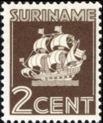 Suriname 1936 - serie Nave: 2 c