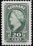 Suriname 1945 - set Queen Wilhelmina: 20 c