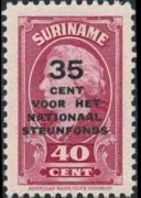 Suriname 1945 - set Queen Wilhelmina: 35 c su 40 c