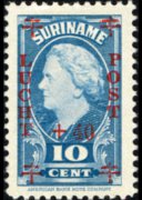 Suriname 1946 - serie Regina Guglielmina: 10 c + 40 c 