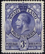 Swaziland 1933 - serie Re Giorgio V: 3 p