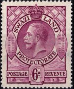 Swaziland 1933 - serie Re Giorgio V: 6 p