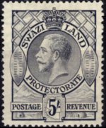 Swaziland 1933 - serie Re Giorgio V: 5 sh