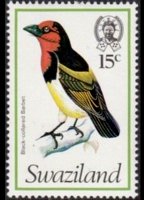 Swaziland 1976 - serie Uccelli: 15 c