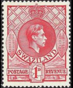 Swaziland 1938 - serie Re Giorgio VI: 1 p