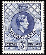 Swaziland 1938 - serie Re Giorgio VI: 3 p