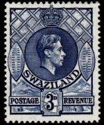 Swaziland 1938 - serie Re Giorgio VI: 3 p