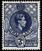 Swaziland 1938 - set King George VI: 3 p