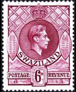 Swaziland 1938 - serie Re Giorgio VI: 6 p