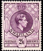 Swaziland 1938 - serie Re Giorgio VI: 2'6 sh