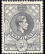 Swaziland 1938 - serie Re Giorgio VI: 5 sh