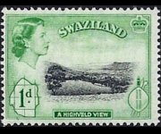 Swaziland 1956 - serie Regina Elisabetta II e soggetti vari: 1 p
