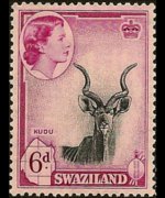 Swaziland 1956 - serie Regina Elisabetta II e soggetti vari: 6 p
