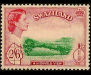 Swaziland 1956 - serie Regina Elisabetta II e soggetti vari: 2'6 sh
