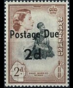 Swaziland 1961 - serie Regina Elisabetta II - soprastampati: 2 p su 2 p