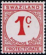 Swaziland 1961 - serie Cifra: 1 c