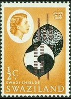 Swaziland 1962 - serie Regina Elisabetta II e soggetti vari: ½ c