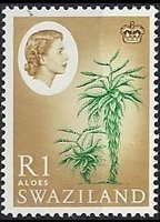 Swaziland 1962 - serie Regina Elisabetta II e soggetti vari: 1 R