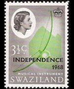 Swaziland 1968 - serie Regina Elisabetta II - INDEPENDENCE 1968: 3½  c