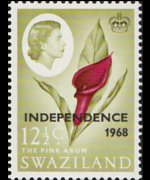 Swaziland 1968 - serie Regina Elisabetta II - INDEPENDENCE 1968: 12½  c