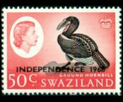 Swaziland 1968 - serie Regina Elisabetta II - INDEPENDENCE 1968: 50 c