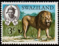 Swaziland 1969 - serie Animali: 3 c