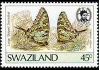 Swaziland 1987 - serie Farfalle: 45 c
