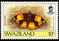 Swaziland 1992 - serie Farfalle: 10 c