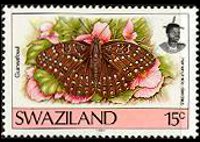 Swaziland 1992 - serie Farfalle: 15 c