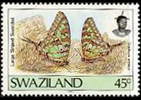 Swaziland 1992 - serie Farfalle: 45 c