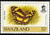 Swaziland 1992 - serie Farfalle: 55 c