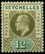 Seychelles 1903 - serie Re Edoardo VII: 12 c