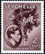 Seychelles 1938 - serie Re Giorgio VI e soggetti vari: 2 c