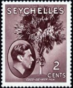 Seychelles 1938 - serie Re Giorgio VI e soggetti vari: 2 c