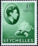 Seychelles 1938 - serie Re Giorgio VI e soggetti vari: 3 c