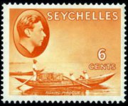 Seychelles 1938 - serie Re Giorgio VI e soggetti vari: 6 c