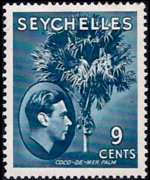 Seychelles 1938 - serie Re Giorgio VI e soggetti vari: 9 c