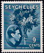Seychelles 1938 - serie Re Giorgio VI e soggetti vari: 9 c