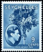 Seychelles 1938 - serie Re Giorgio VI e soggetti vari: 9 c